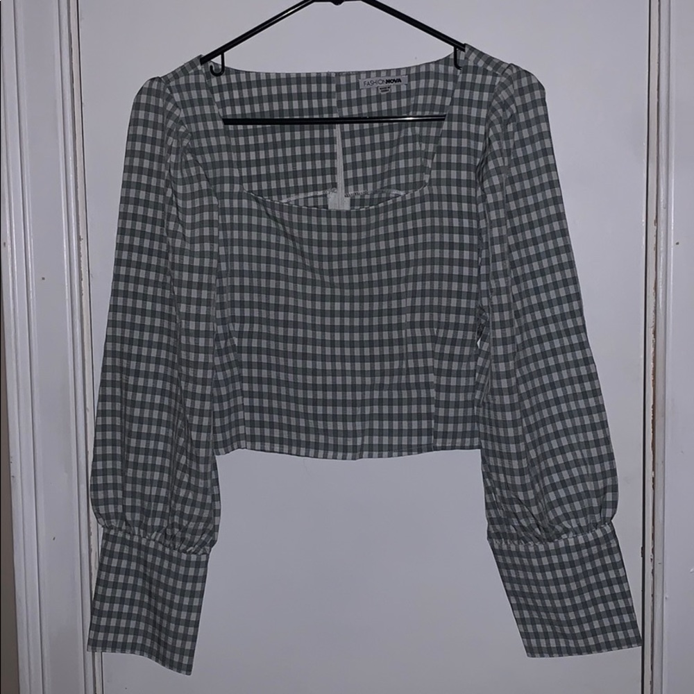 Fashion Nova Plaid Crop Top